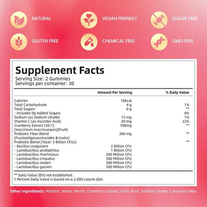 Mireva® Cranberry Probiotic Gummies